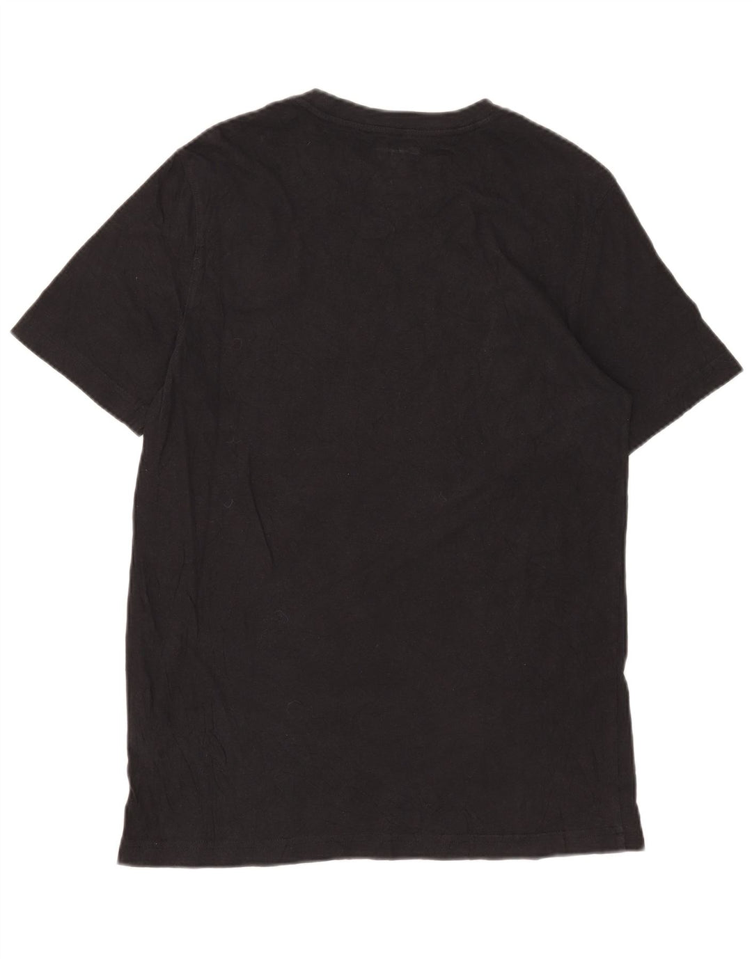 Champion Mens Graphic T-Shirt Top Medium Black Cotton