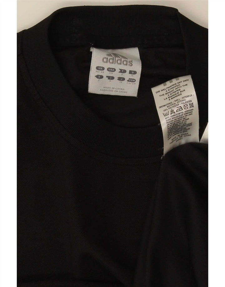 Adidas Mens T-Shirt Top UK 36/38 Small Black Polyester