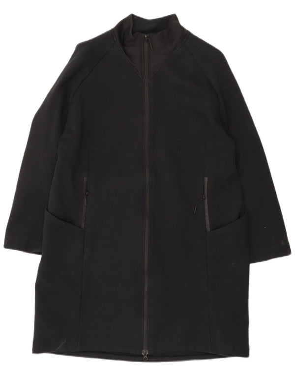 Nike Womens Windbreaker Coat UK 16 Large Black Cotton