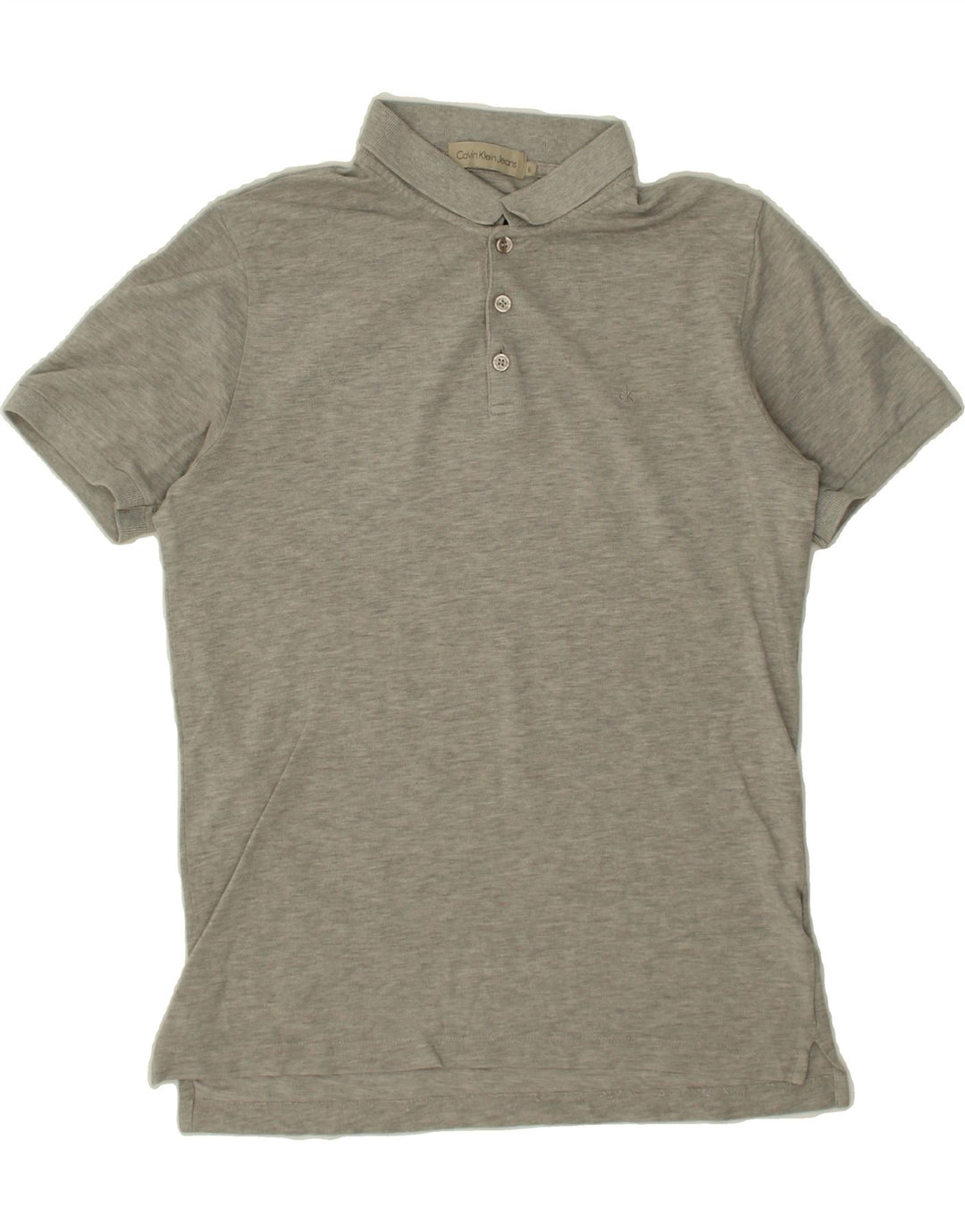 CALVIN KLEIN Mens Polo Shirt Small Grey Cotton Vintage Calvin Klein and Second-Hand Calvin Klein from Messina Hembry 