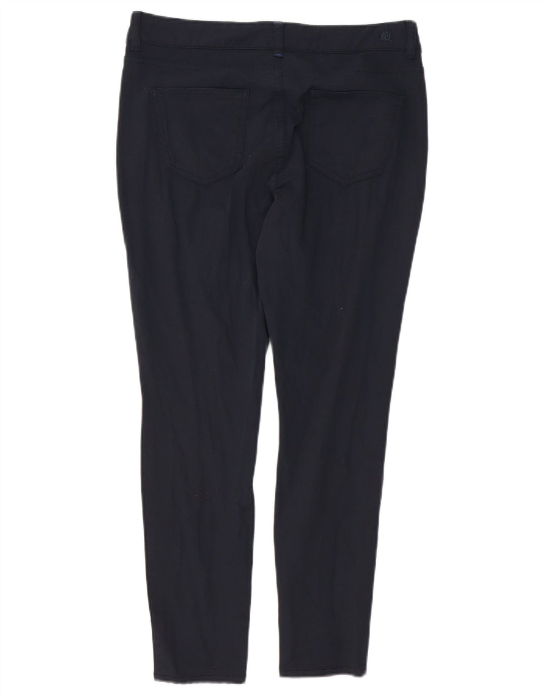 MASSIMO DUTTI Womens Crop Casual Trousers EU 42 Large W32 L26 Navy Blue