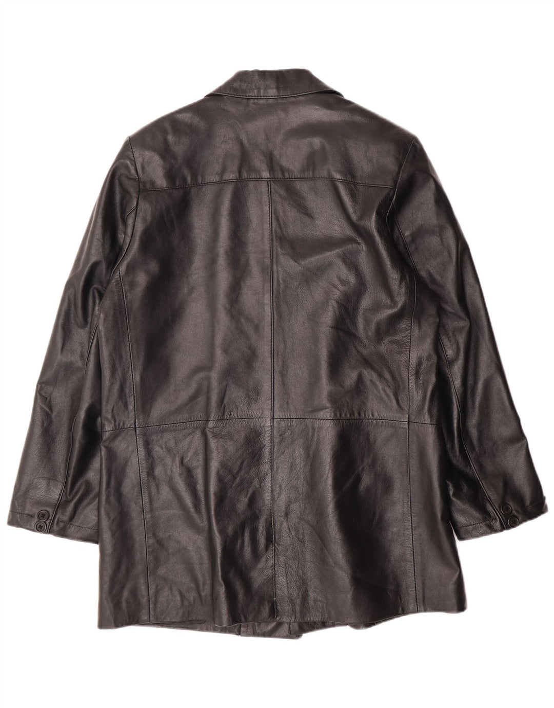 Vintage Mens Leather Jacket UK 38 Medium Black Leather Classic