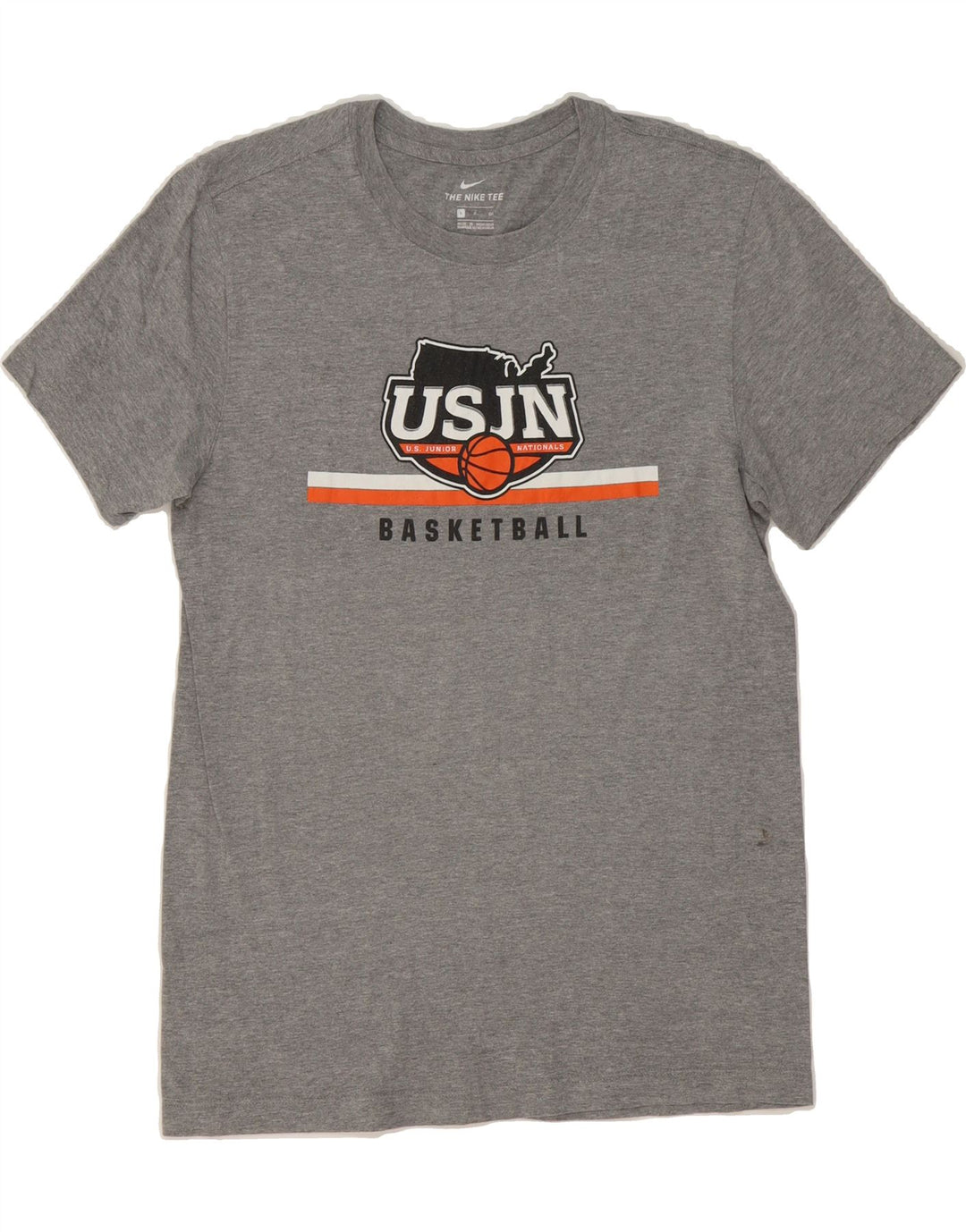 NIKE Mens Graphic T-Shirt Top Small Grey Vintage Nike and Second-Hand Nike from Messina Hembry 