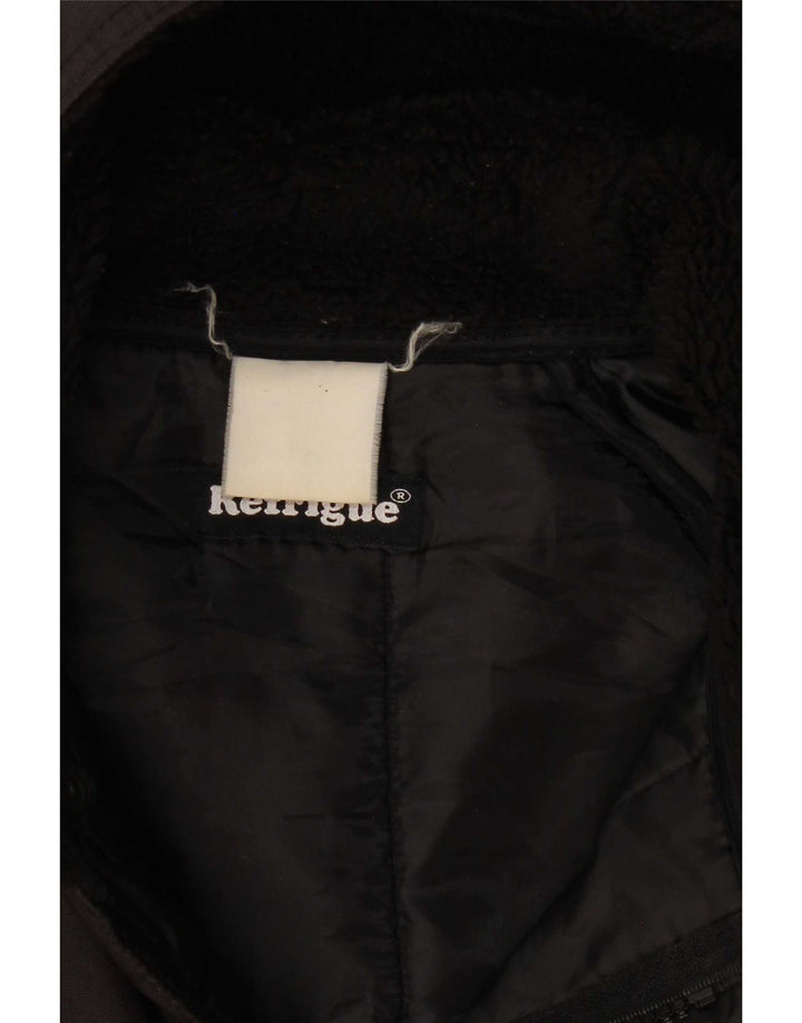 Refrigue Mens Hooded Padded Coat UK 38 Medium Black