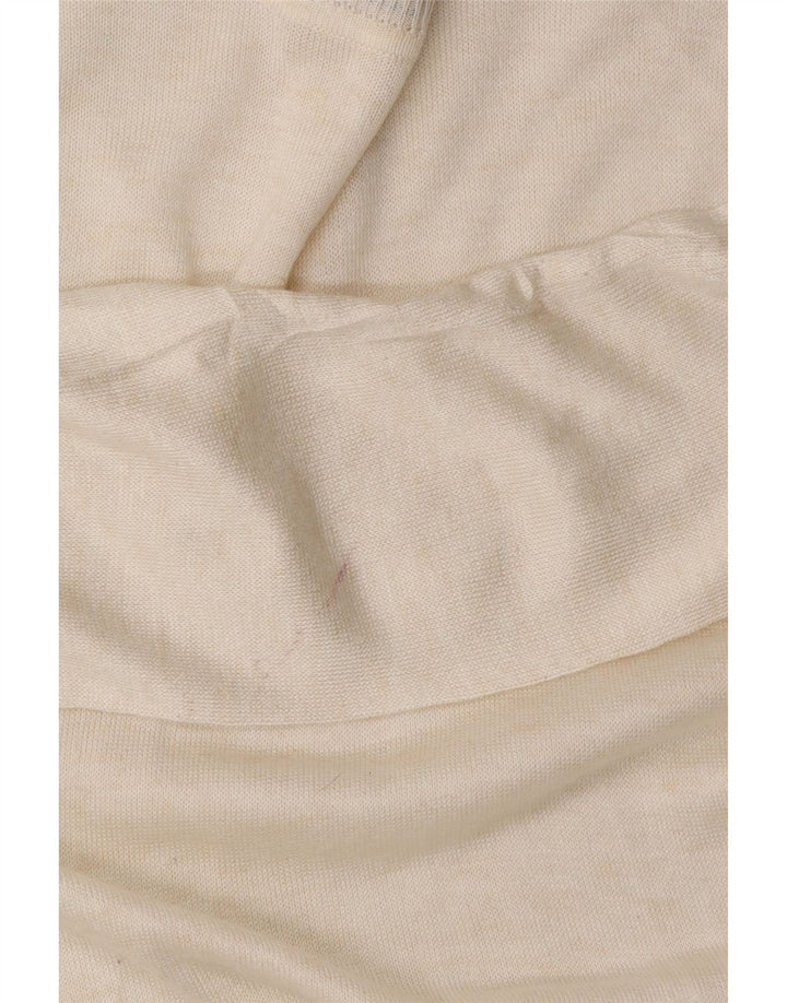 ZARA Womens Boat Neck Jumper Sweater UK 14 Medium White