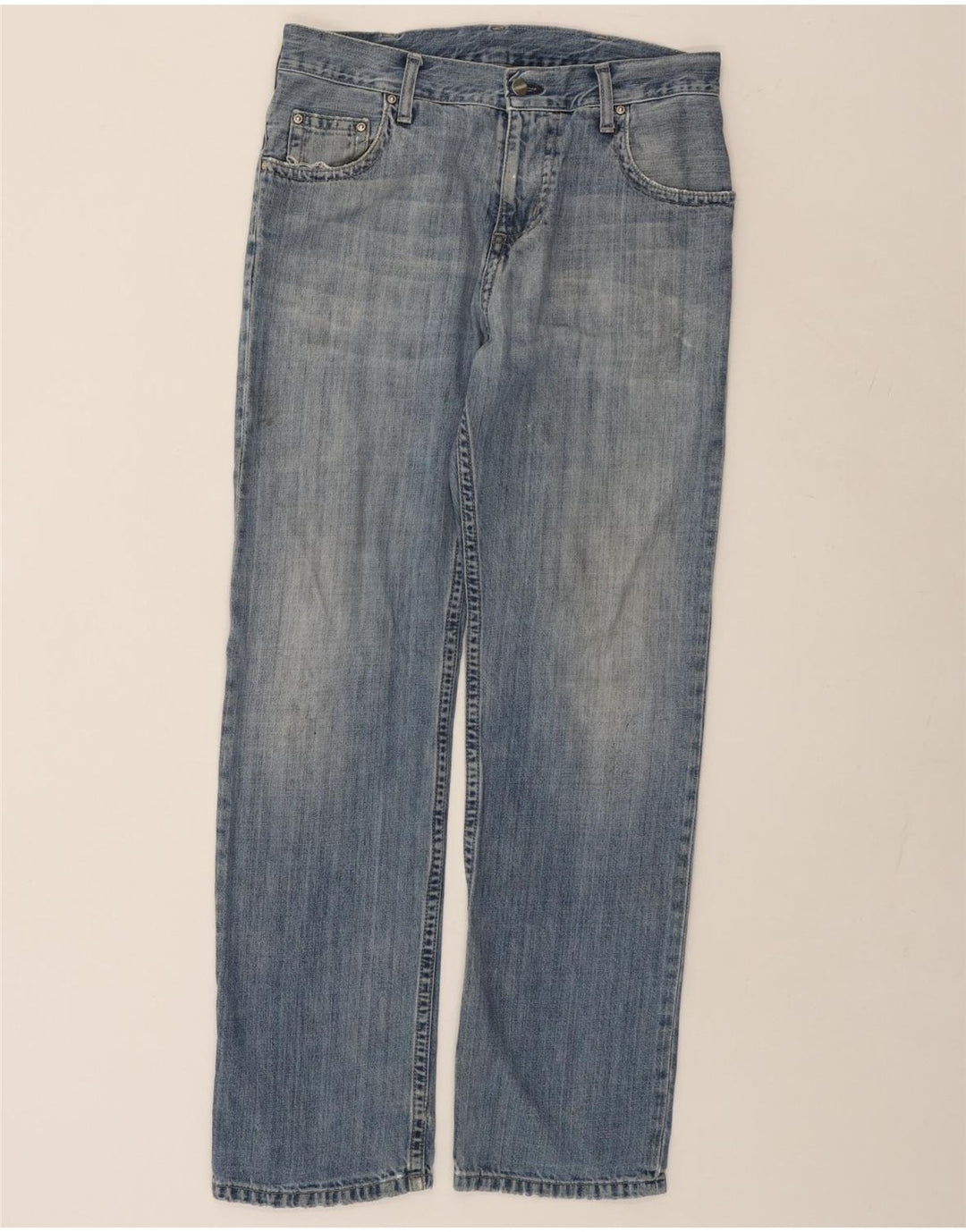 CARHARTT Mens Slim Jeans W30 L32 Blue Cotton