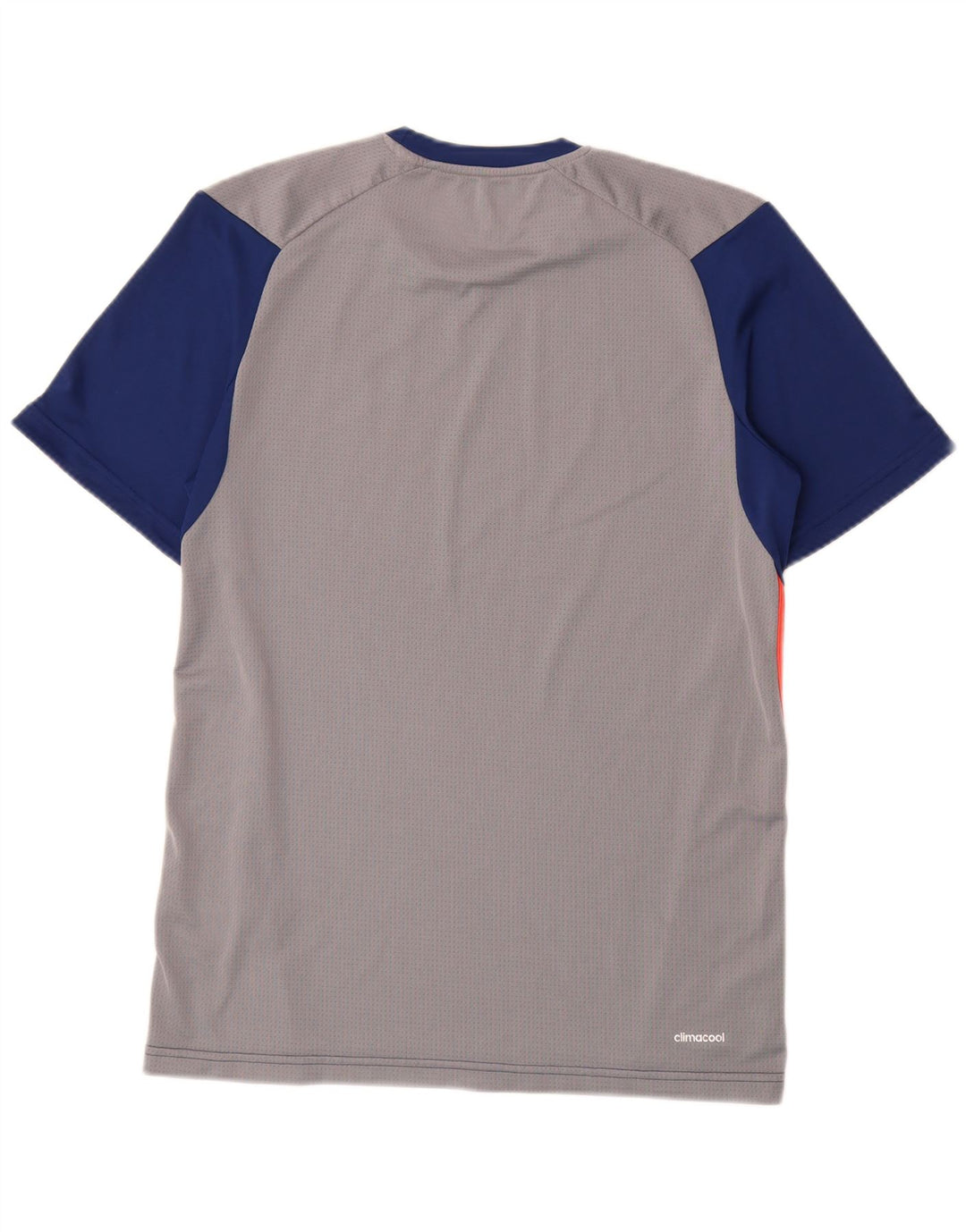 ADIDAS Mens Climacool T-Shirt Top Medium Navy Blue Colourblock Polyester