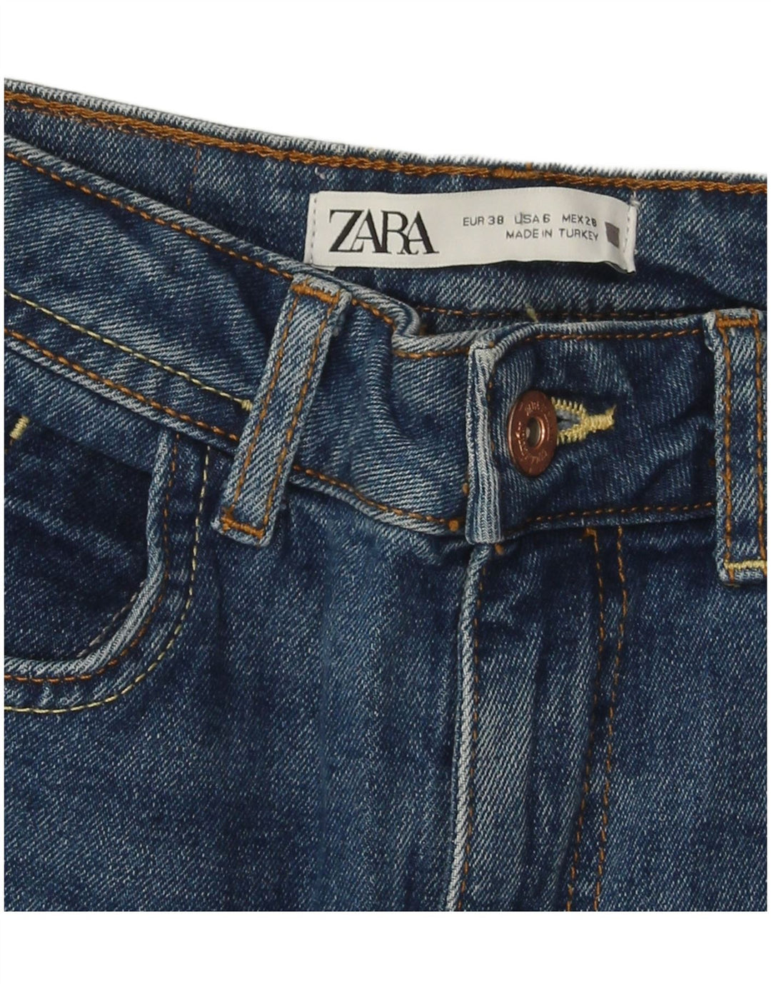 ZARA Womens Slim Jeans EU 38 Small W28 L27 Blue