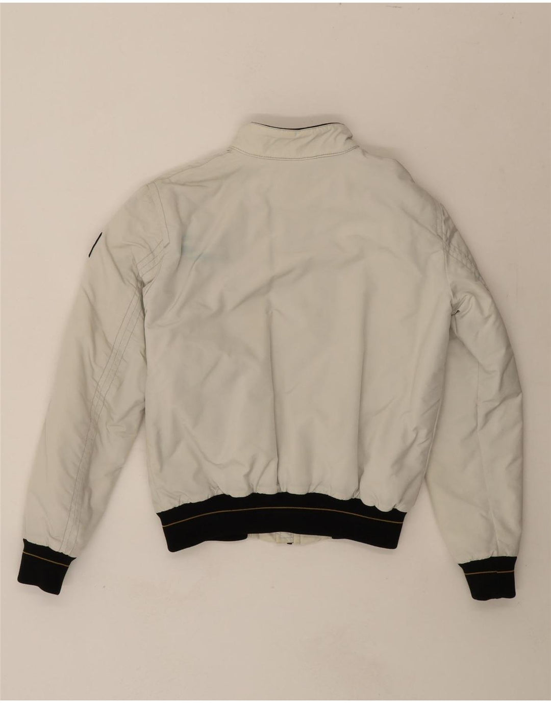 REFRIGIWEAR Boys Bomber Jacket 13-14 Years White Nylon Vintage Refrigiwear and Second-Hand Refrigiwear from Messina Hembry 