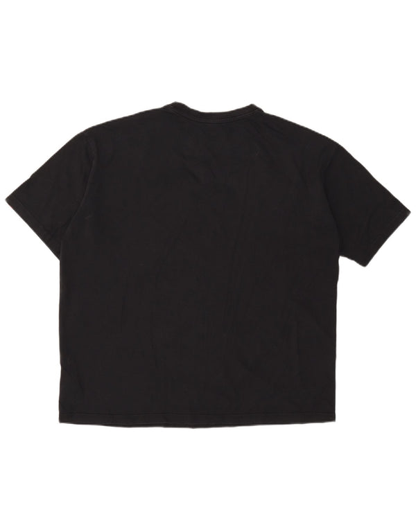 New Balance Mens Graphic T-Shirt Top Medium Black Cotton