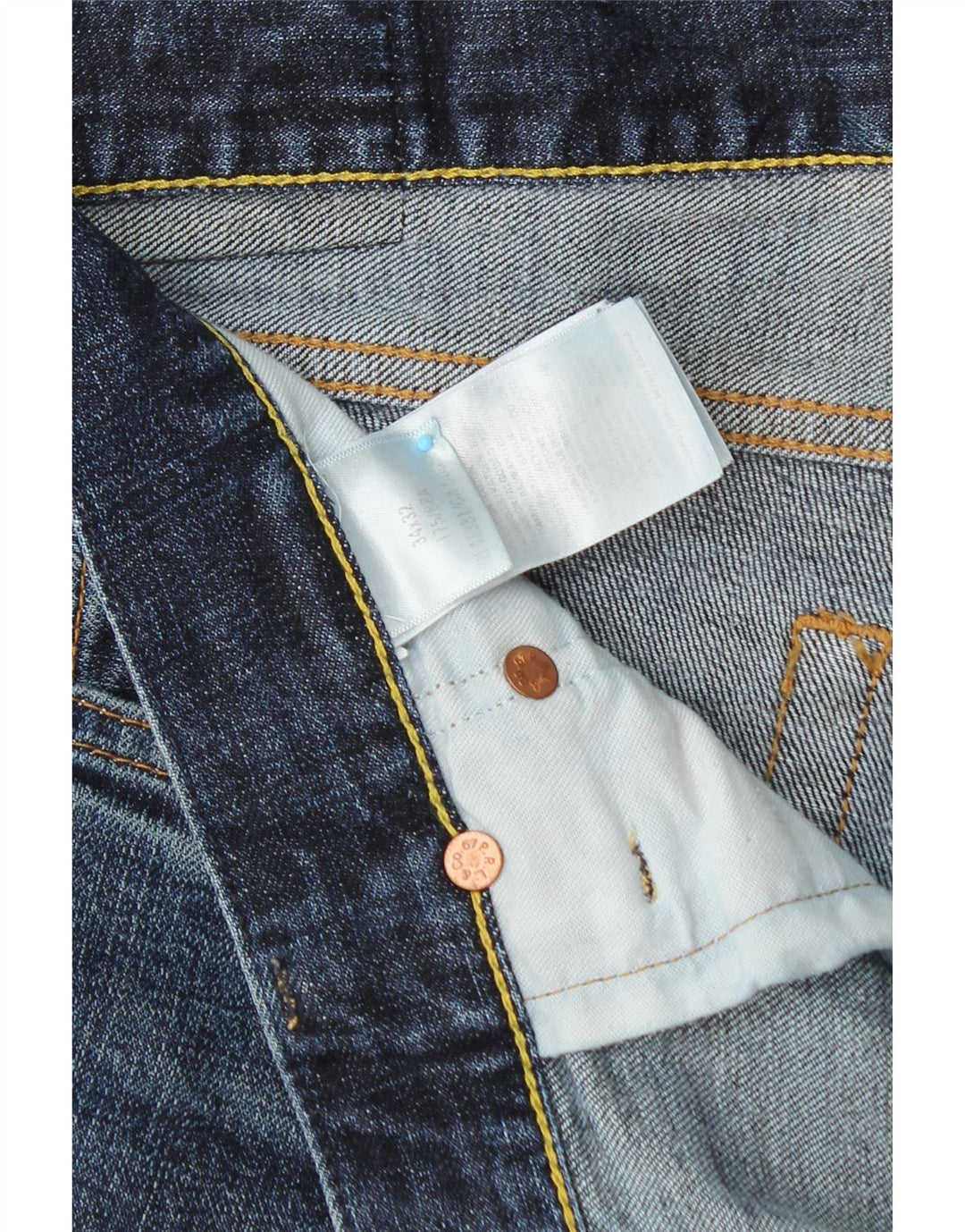 POLO RALPH LAUREN Mens Slim Jeans W34 L32 Blue Cotton