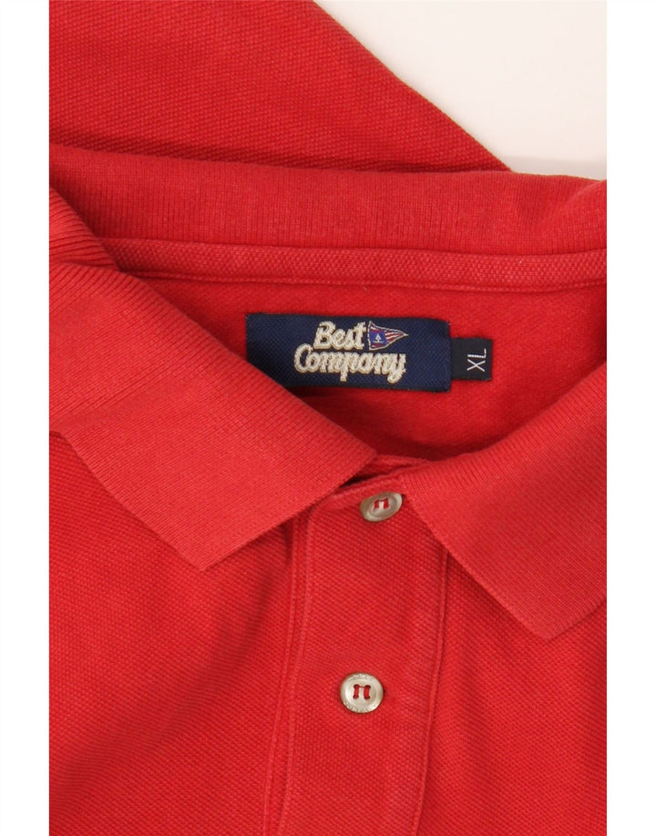 Best Company Mens Polo Shirt XL Red