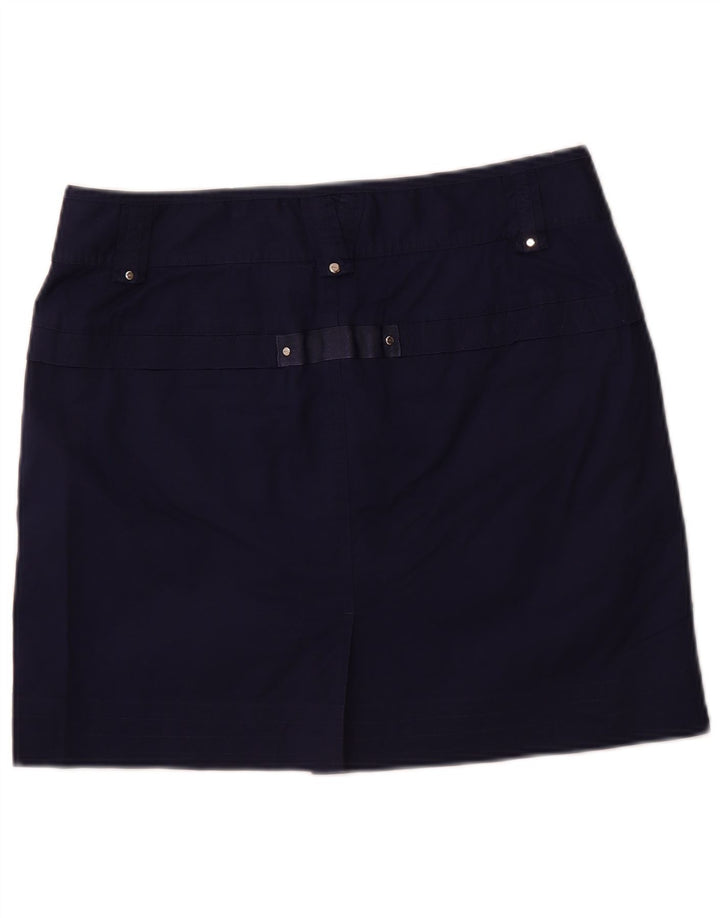 RALPH LAUREN Womens Skort US 10 Large Navy Blue Cotton