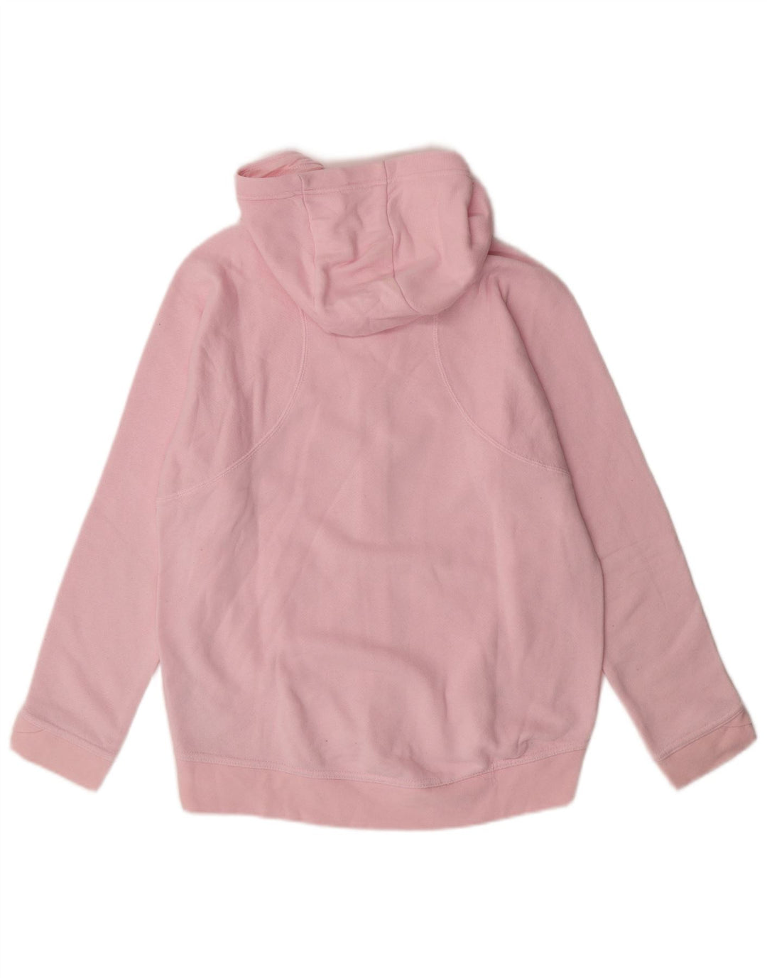 NIKE Girls Zip Hoodie Sweater 12-13 Years Large Pink Cotton