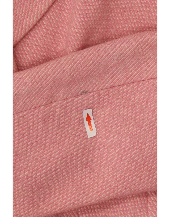 Marina Yachting Womens Overcoat IT 46 Large Pink Wool
