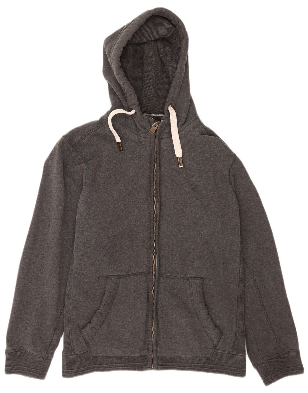Fat Face Mens Zip Hoodie Sweater Large Grey Cotton