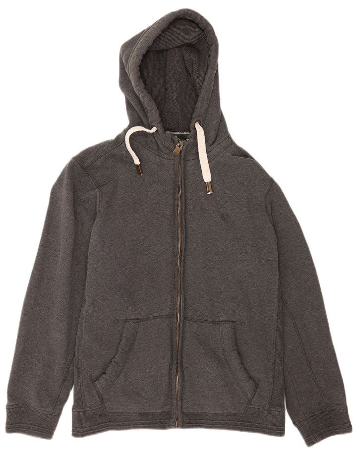 Fat Face Mens Zip Hoodie Sweater Large Grey Cotton