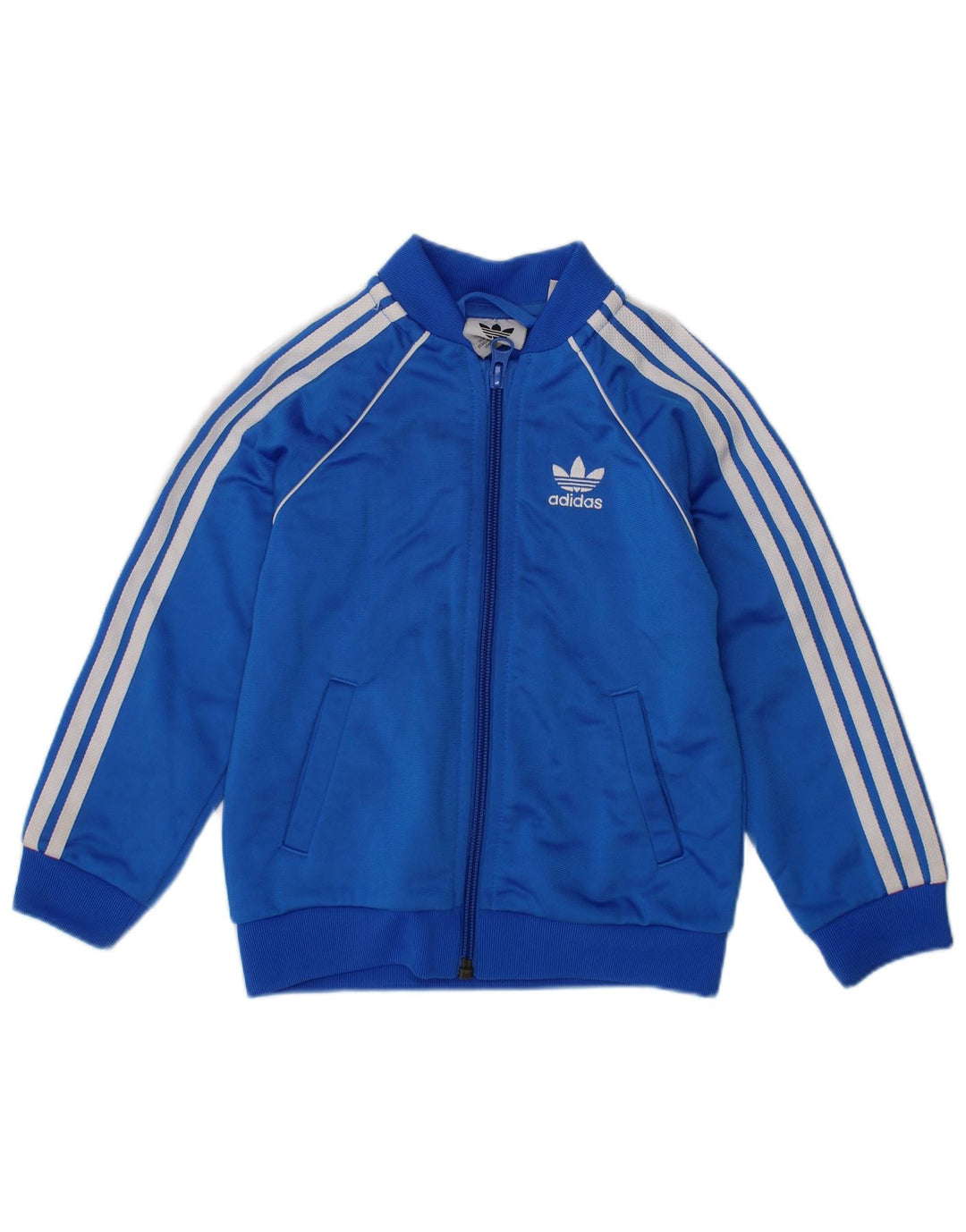 ADIDAS Baby Boys Tracksuit Top Jacket 18-24 Months Blue Polyester