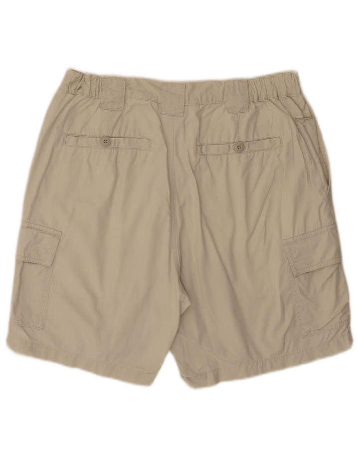 COLUMBIA Mens Cargo Shorts W32 Medium Beige Cotton