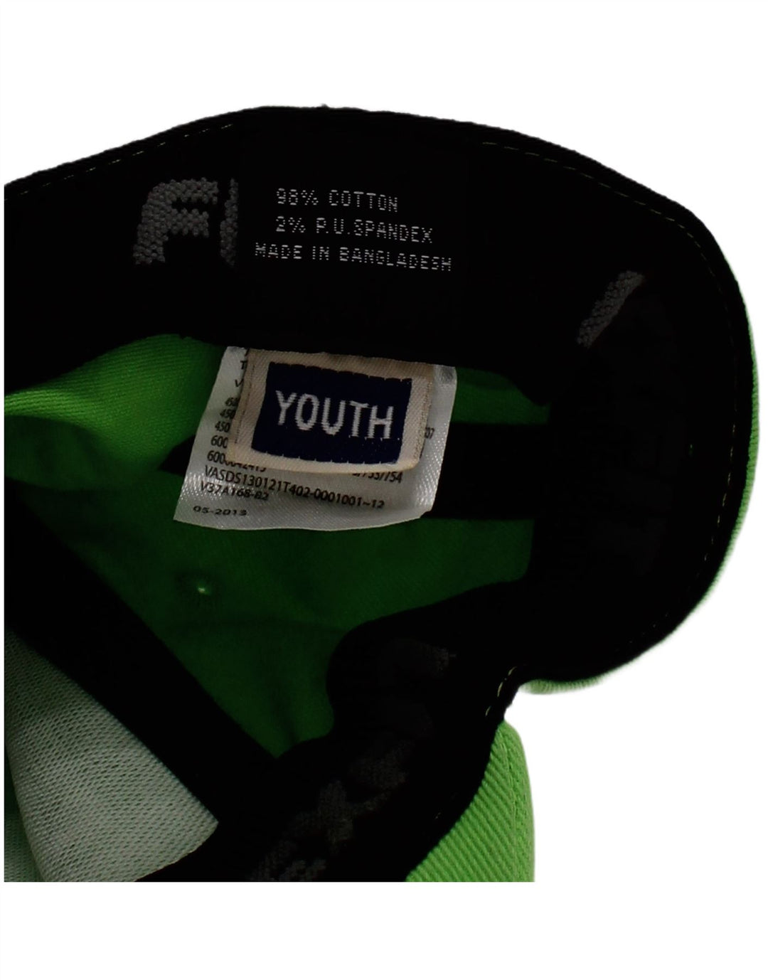 Vans Boys Graphic Baseball Cap 9-10 Years One Size Green Cotton
