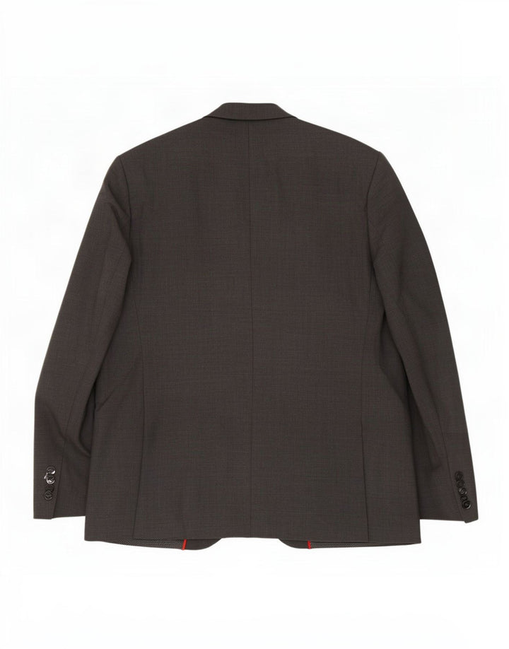 Marks & Spencer Mens 2 Button Blazer Jacket UK 46 XL Black Polyester