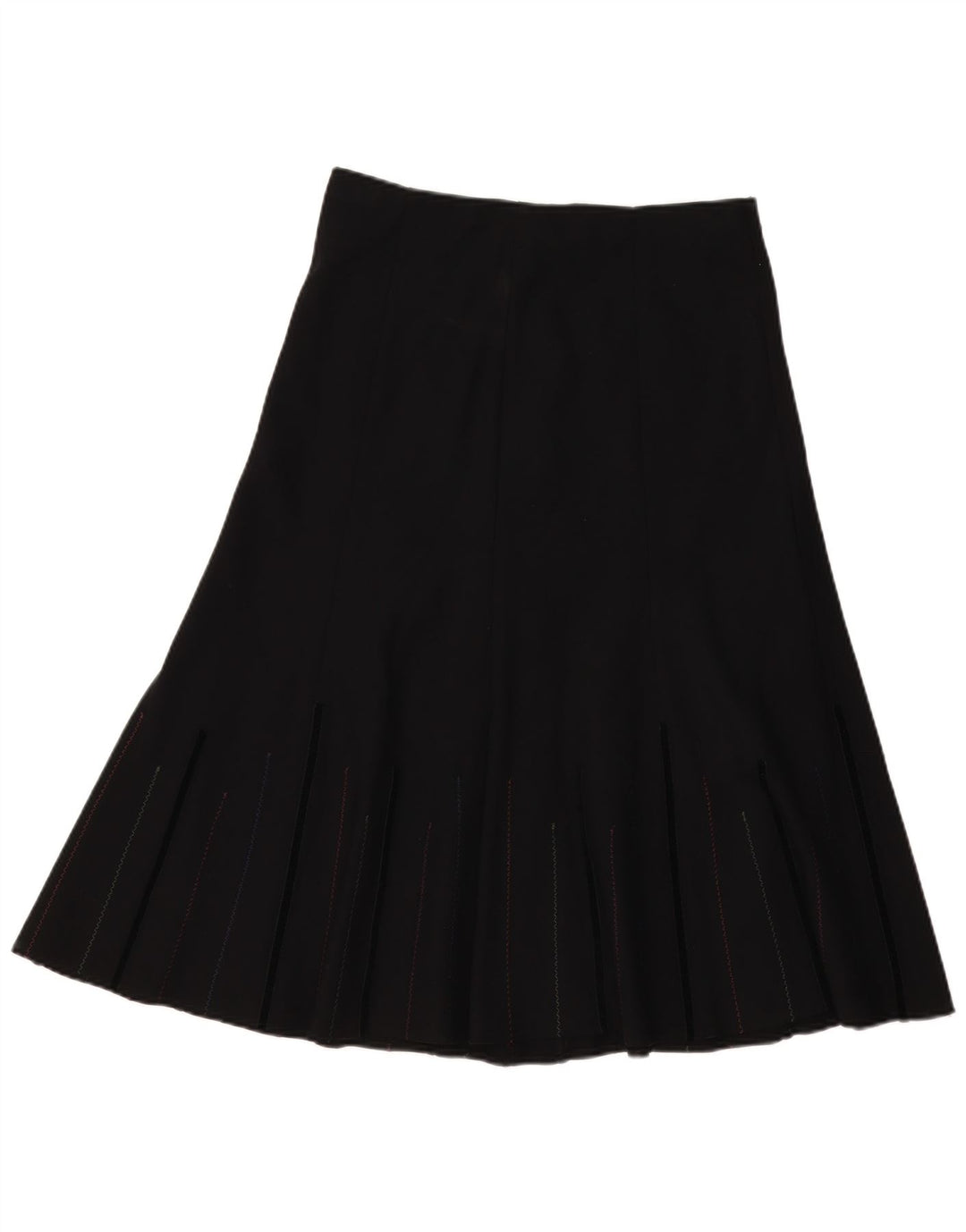 Marks & Spencer Womens A-Line Skirt UK 12 Medium W32 Black Polyester