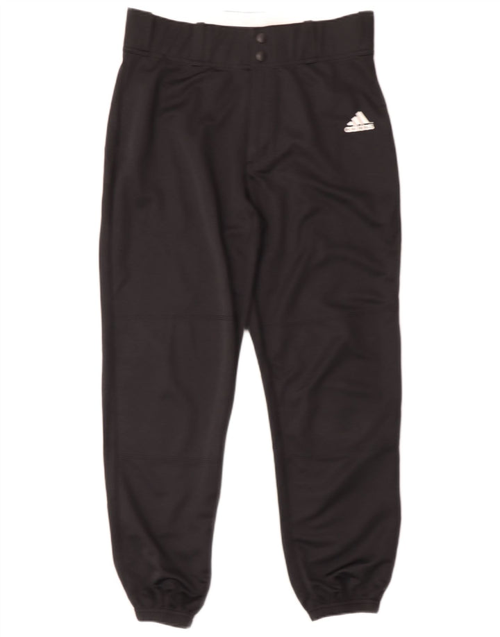 Adidas Womens Climalite Tracksuit Trousers Joggers UK 14 Medium Black