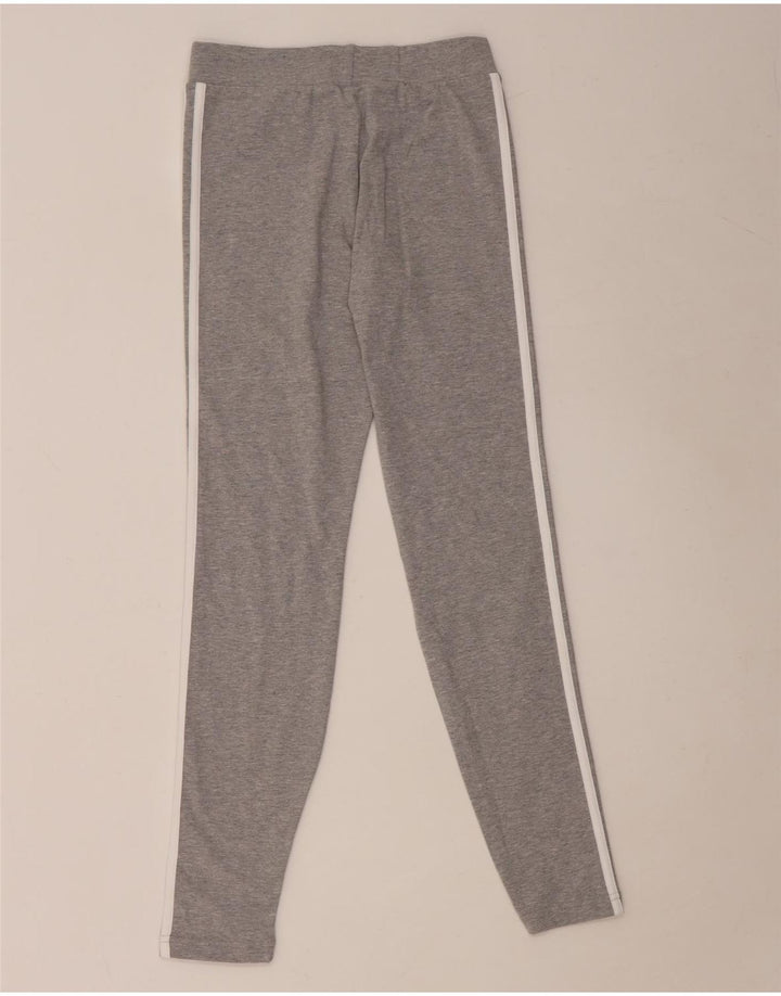 ADIDAS Girls Leggings 13-14 Years  Grey Cotton
