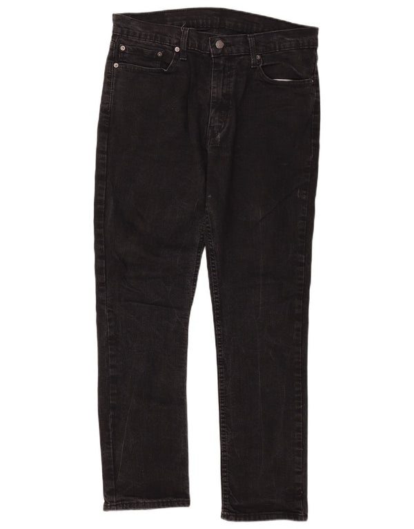 Levi's Mens 511 Slim Jeans W36 L32 Black Cotton