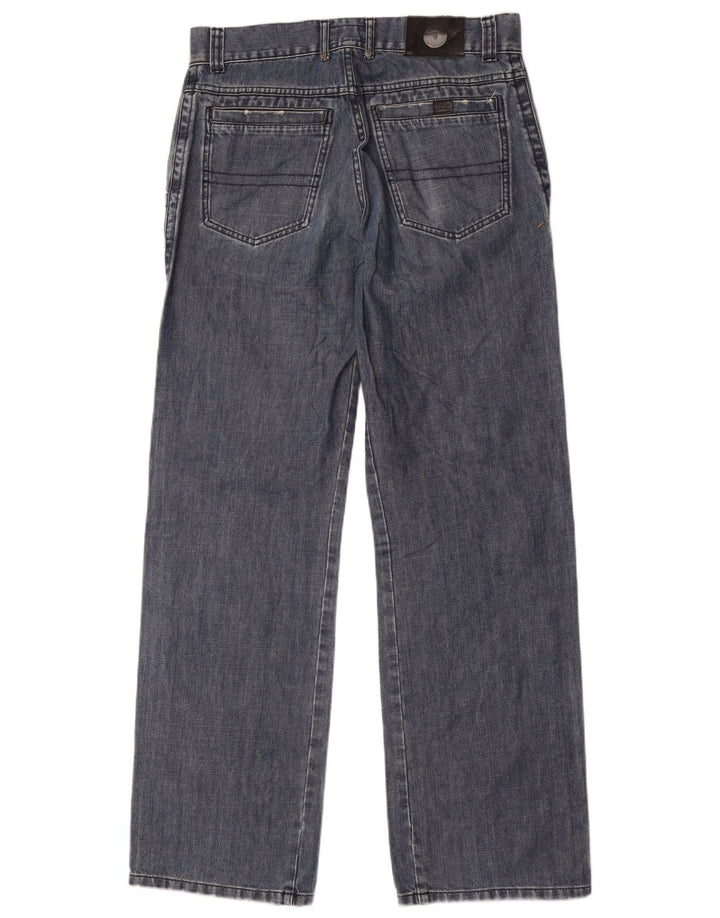 Trussardi Mens Straight Jeans IT 48 Medium W32 L34 Blue Cotton