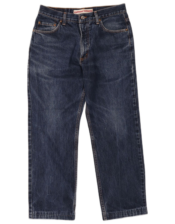 Carrera Mens Straight Jeans W34 L26 Navy Blue Cotton