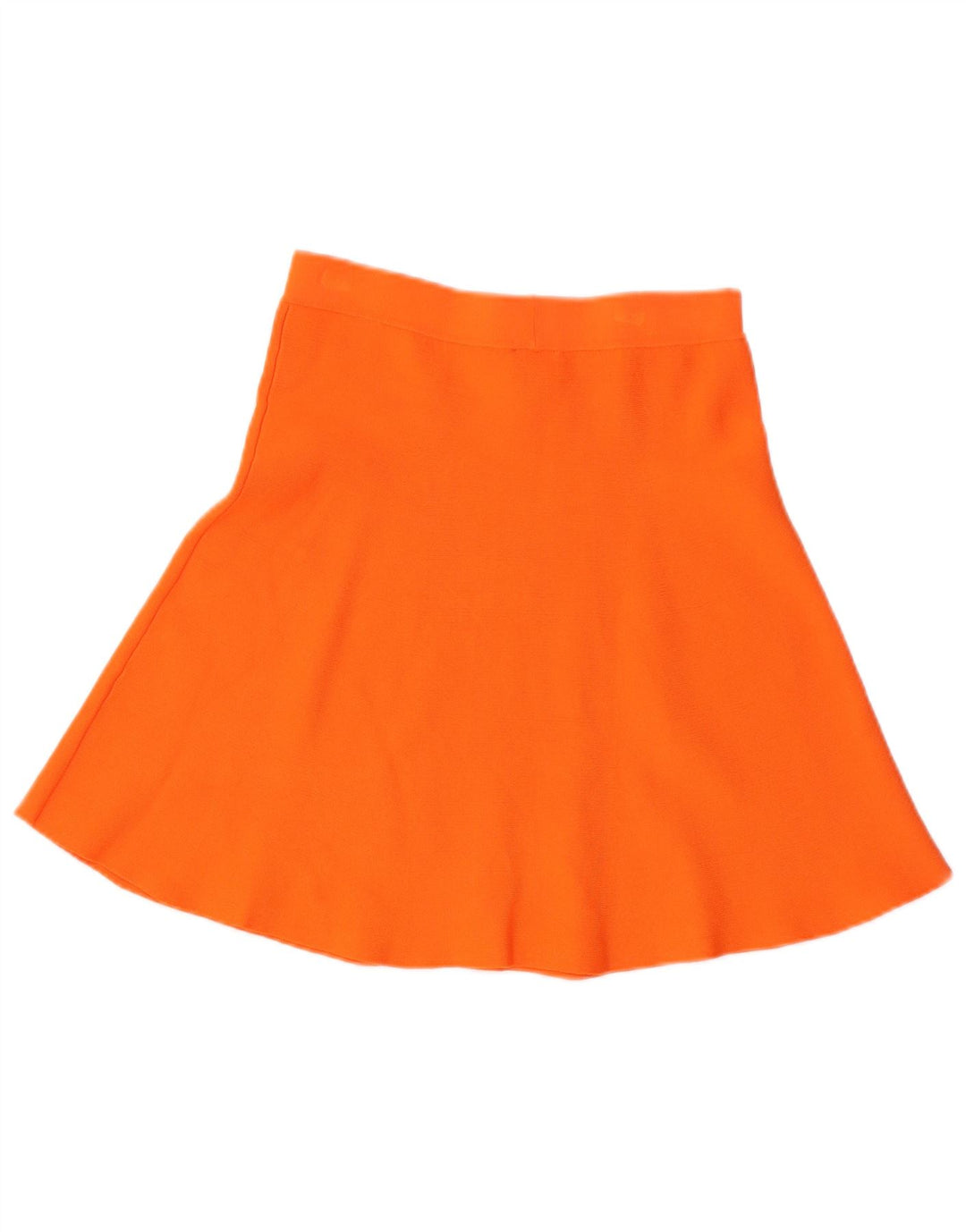 BENETTON Womens A-Line Skirt Small W26  Orange Viscose