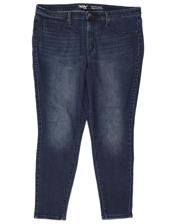 Mossimo Womens High Rise Jegging Jeans US 18 2XL W40 L28 Blue Cotton