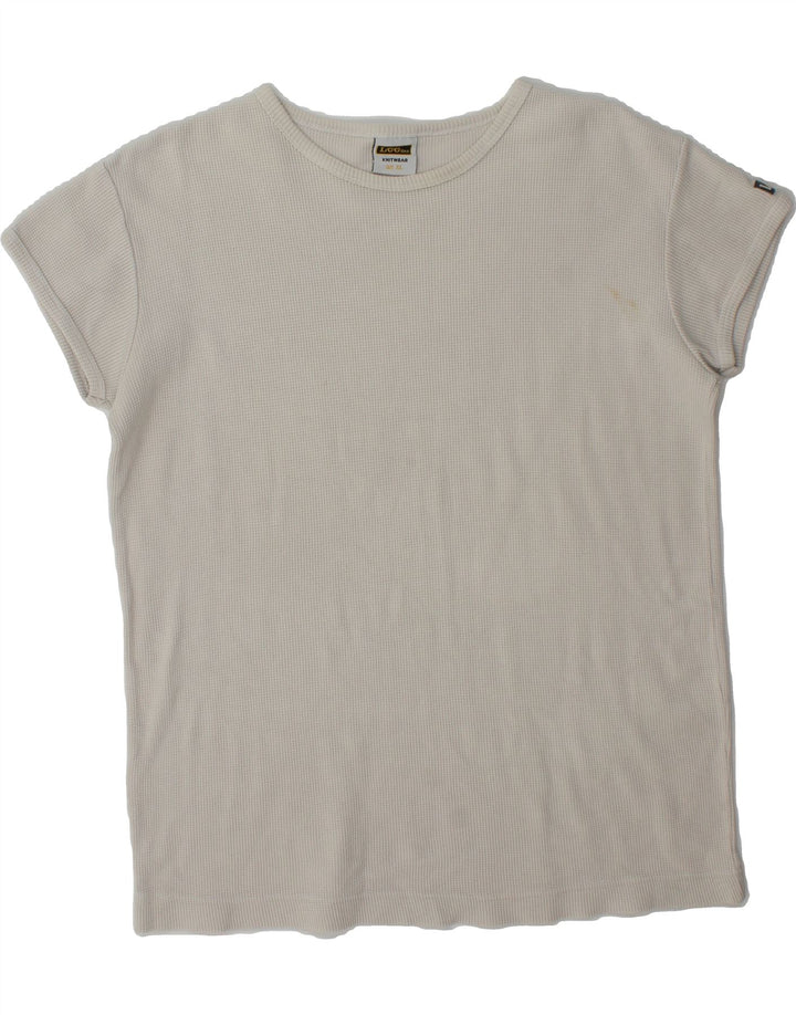 LEE Mens T-Shirt Top XL White Cotton Vintage Lee and Second-Hand Lee from Messina Hembry 