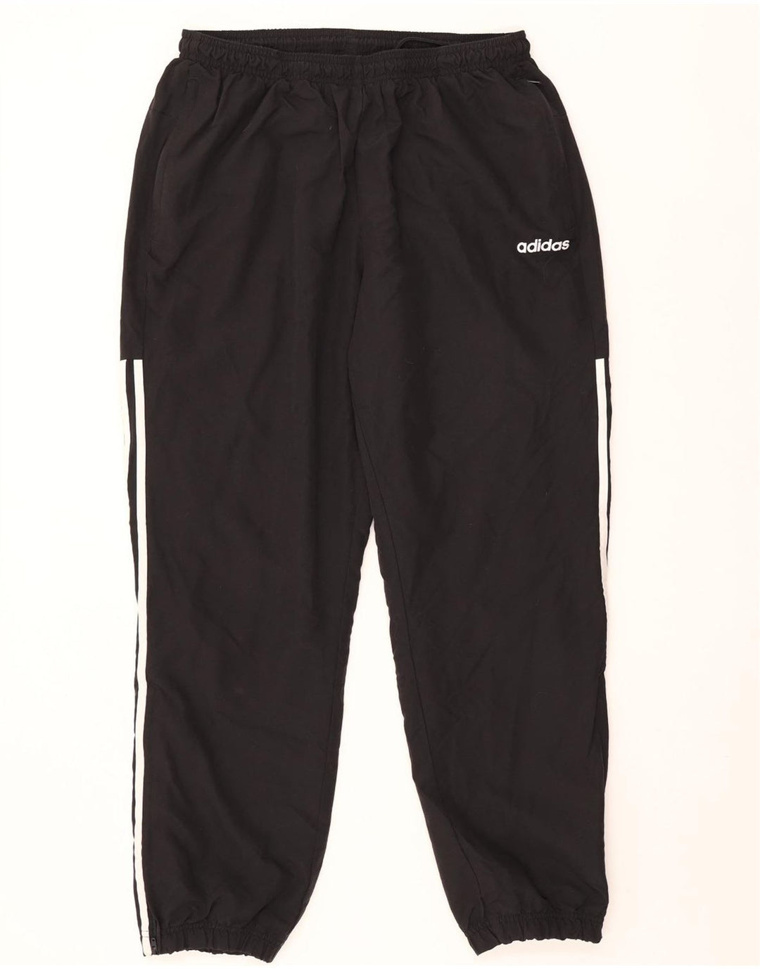 Adidas Mens Tracksuit Trousers Joggers Medium Black Polyester