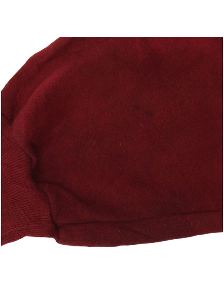 RUSSELL ATHLETIC Mens Sweatshirt Jumper Medium Burgundy Tie Dye Cotton