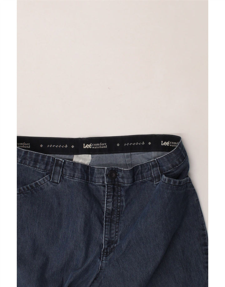 LEE Womens Straight Jeans W34 L31 Navy Blue Vintage Lee and Second-Hand Lee from Messina Hembry 