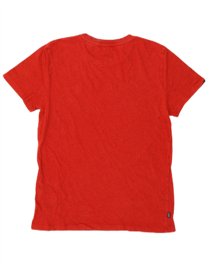Superdry Mens T-Shirt Top Medium Red Cotton