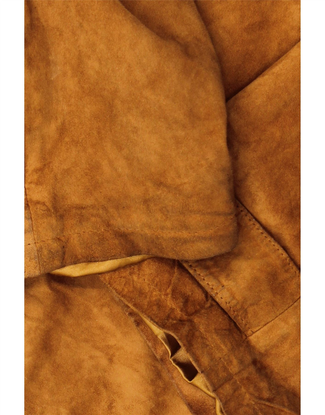 VINTAGE Mens Oversized Suede Jacket IT 48 Medium Brown Leather