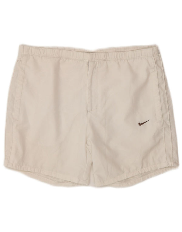Nike Womens Swimming Shorts UK 10/12 Medium  White