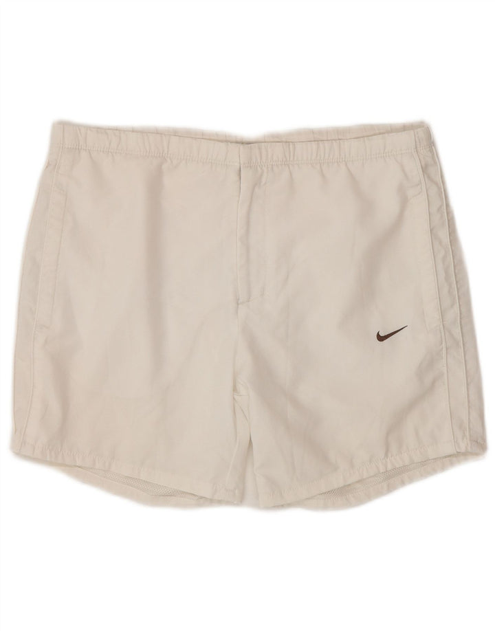 Nike Womens Swimming Shorts UK 10/12 Medium  White