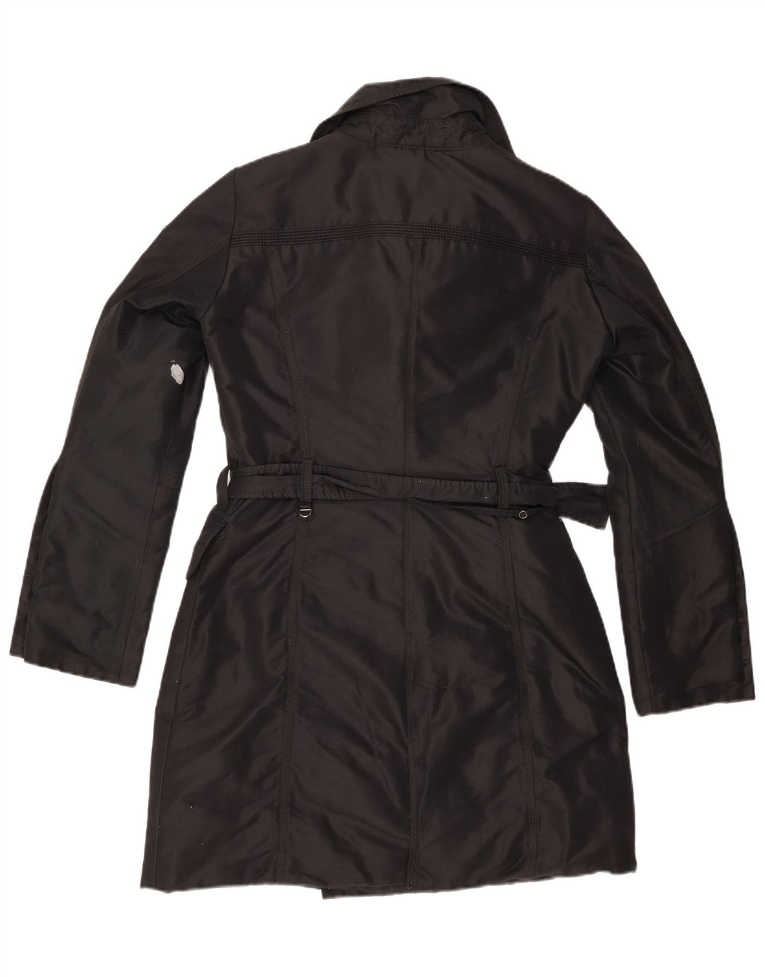 PEUTEREY Womens Double Breasted Coat IT 40 Small Black Polyester