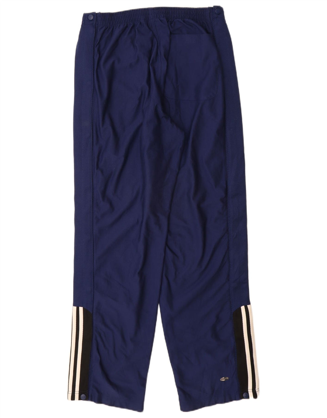 ADIDAS Mens Climalite Tracksuit Trousers Large  Navy Blue Colourblock