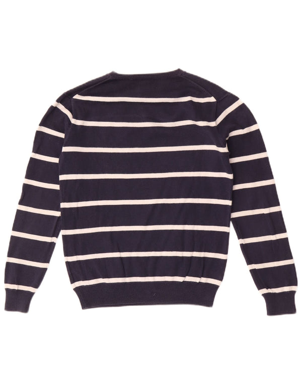 Polo Ralph Lauren Girls V-Neck Jumper Sweater 12-13 Years Medium Navy Blue