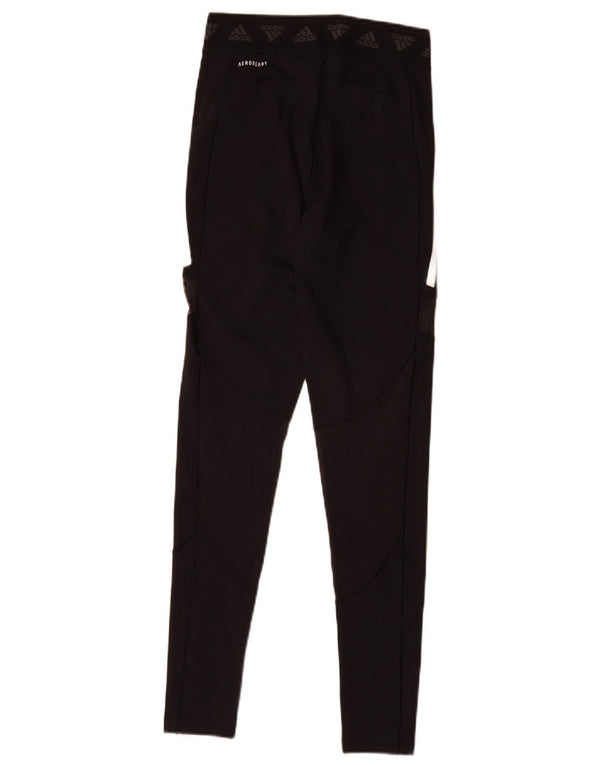 Adidas Womens Aeroready Leggings UK 8/10 Small Black Polyester