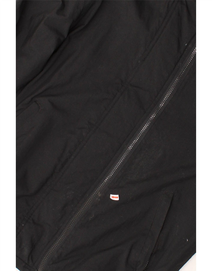 SUPERDRY Womens Rain Jacket UK 14 Large Black Nylon Vintage Superdry and Second-Hand Superdry from Messina Hembry 