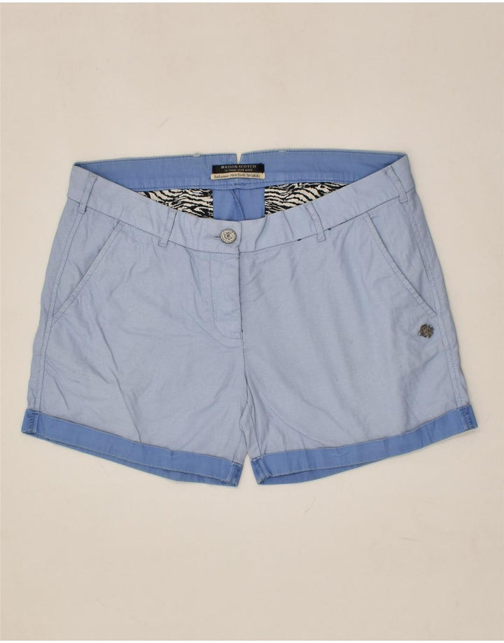 MAISON SCOTCH Womens Hot Pants W30 Medium  Blue Cotton | Vintage Maison Scotch | Thrift | Second-Hand Maison Scotch | Used Clothing | Messina Hembry 