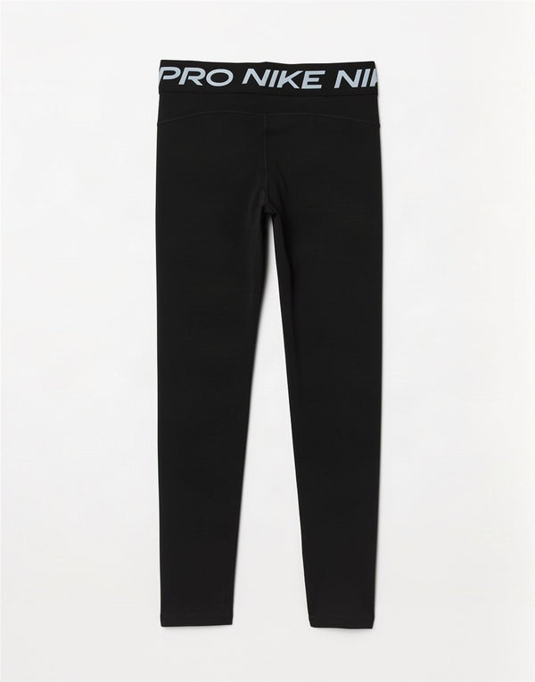 Nike Womens Dri Fit Graphic Leggings UK 14 Large Black