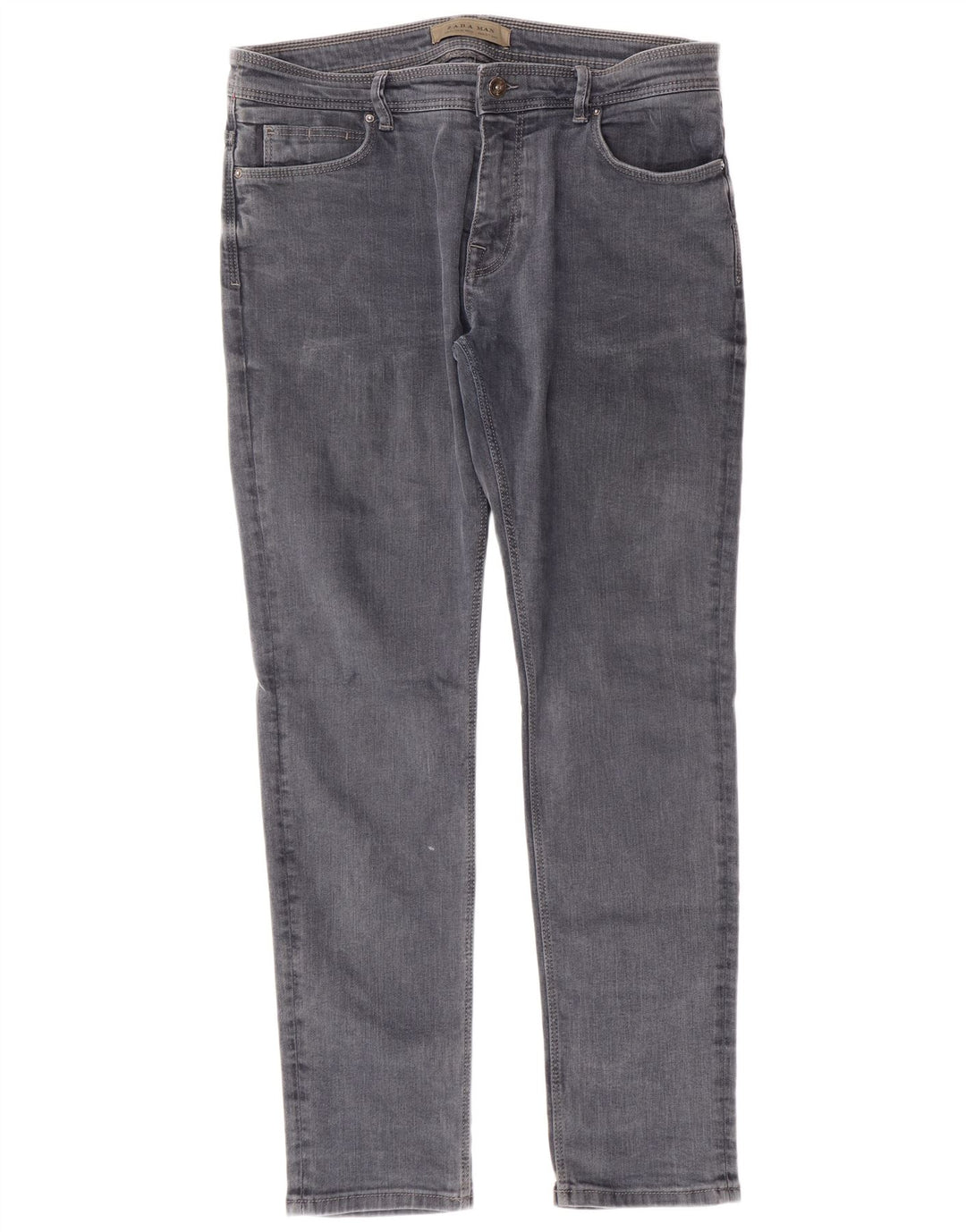 ZARA Mens Slim Jeans EU 44 Large W34 L30 Blue Cotton
