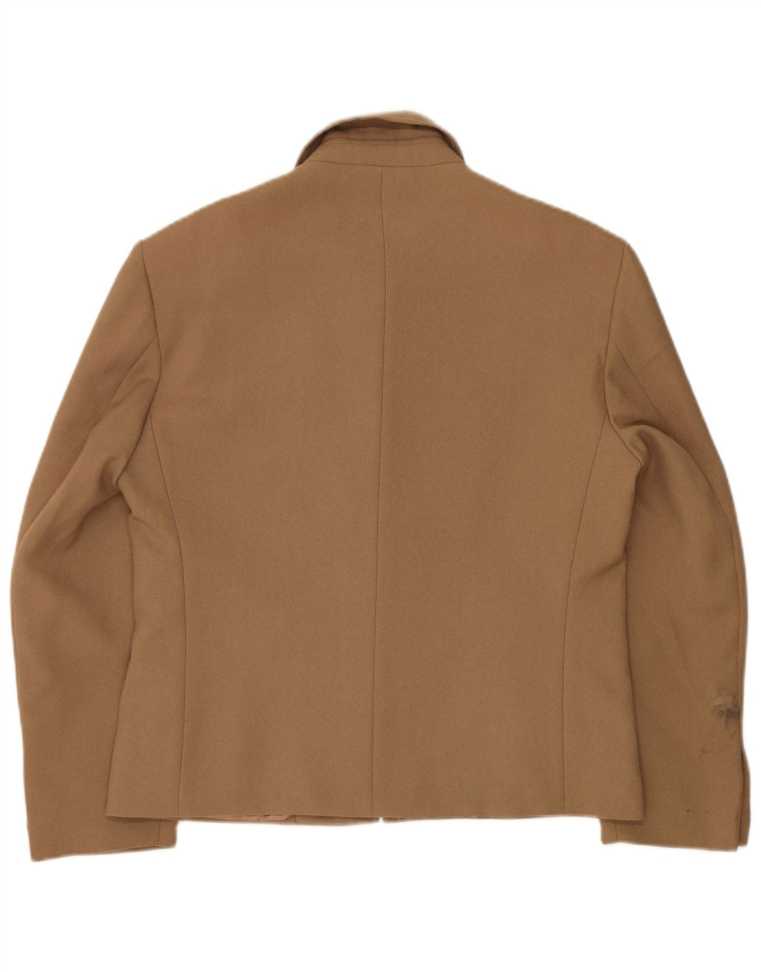 VINTAGE Womens Blazer Jacket IT 48 XL Brown Polyester